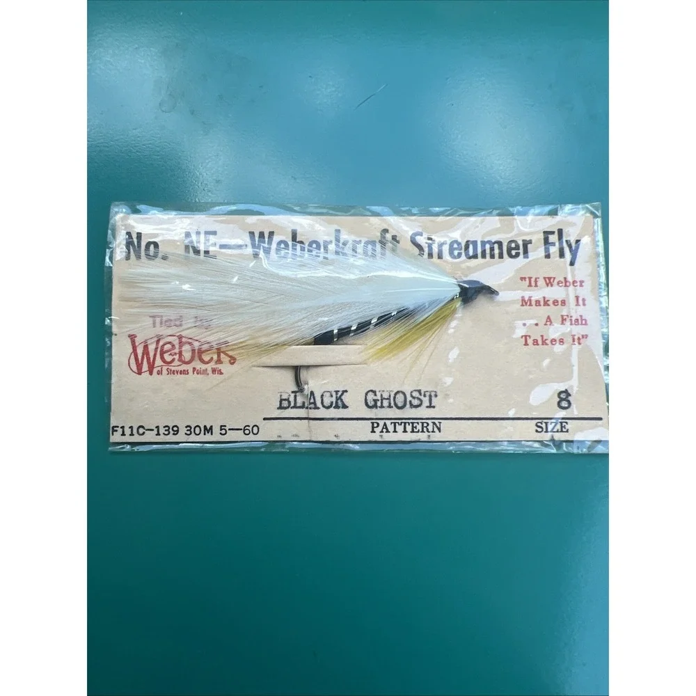 Vintage Weberkraft Streamer Fly, Set Of 3. Sz. 8